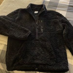 PINK victoria secret sherpa half zip